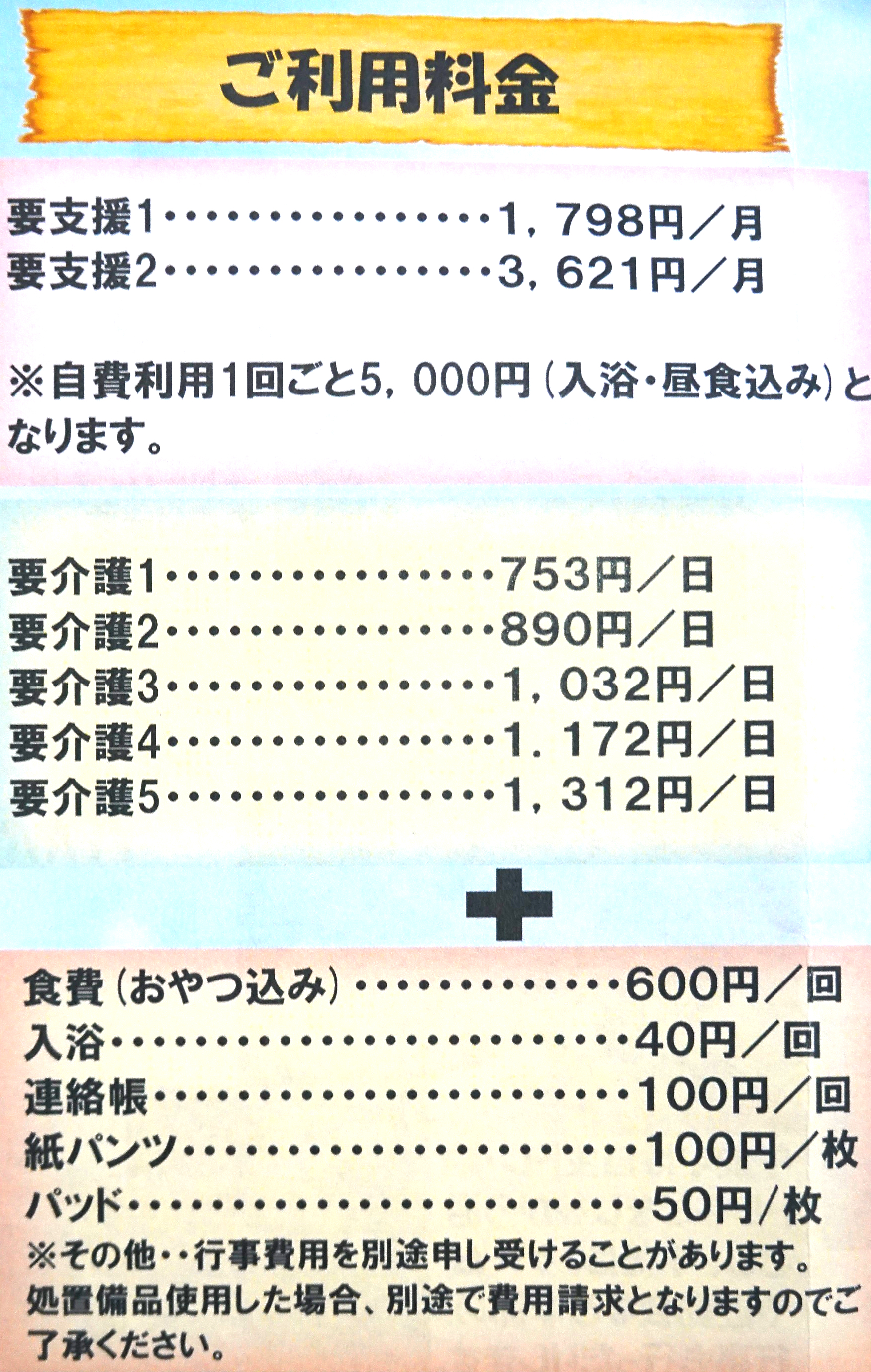 ご利用案内 | 医療法人社団恵育会 デイサービスたんぽぽ